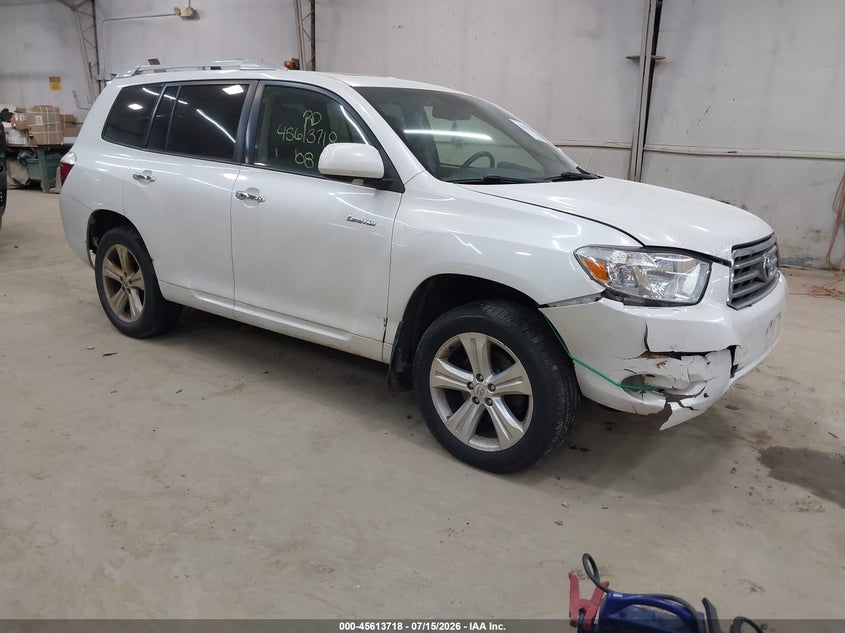 2008 Toyota Highlander VIN JTEES42A682059028 IAAI salvage auction — RIGHT FRONT, Salvage (Pennsylvania), sold $1,650 on 2026-07-30 (photo 1)