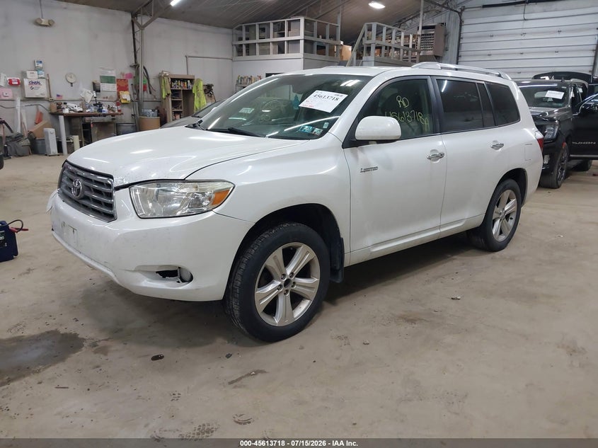 2008 Toyota Highlander VIN JTEES42A682059028 IAAI salvage auction — RIGHT FRONT, Salvage (Pennsylvania), sold $1,650 on 2026-07-30 (photo 2)