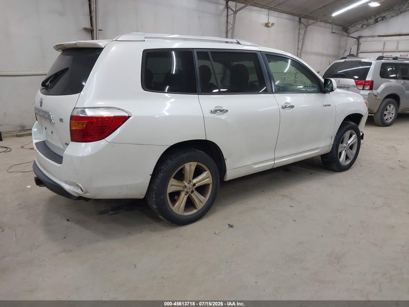 2008 Toyota Highlander VIN JTEES42A682059028 IAAI salvage auction — RIGHT FRONT, Salvage (Pennsylvania), sold $1,650 on 2026-07-30 (photo 4)