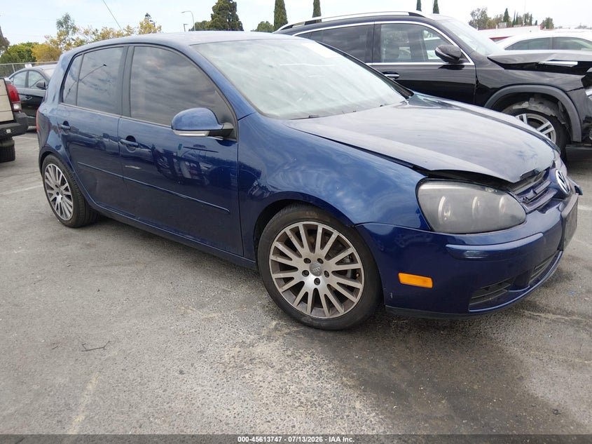 2007 Volkswagen Rabbit VIN WVWCS71K87W200485 IAAI salvage auction — LEFT FRONT, Salvage (California), sold $550 on 2026-08-10 (photo 1)