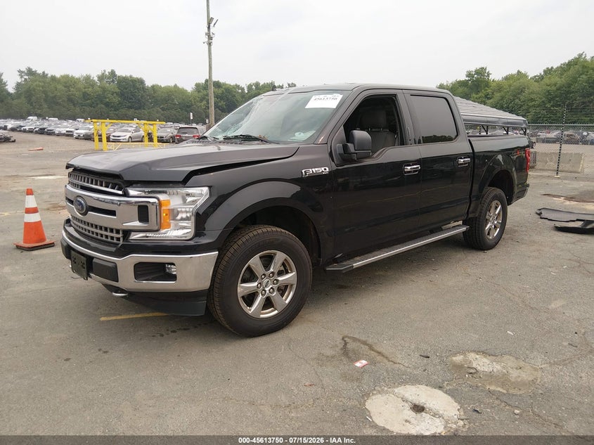 2019 Ford F-150 VIN 1FTEW1E45KFB49350 IAAI salvage auction — FRONT END, Salvage (Connecticut), sold $7,200 on 2026-08-01 (photo 2)