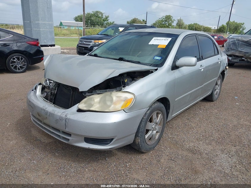 2004 Toyota Corolla VIN JTDBR38E942044783 IAAI salvage auction — FRONT & REAR, Salvage (Texas), sold $550 on 2026-07-28 (photo 2)