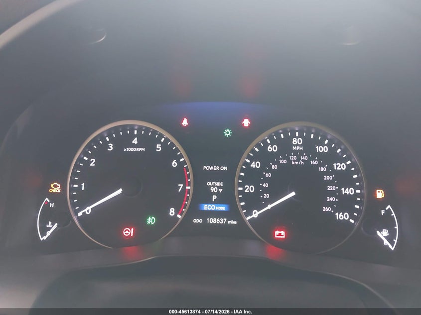 2013 Lexus ES VIN JTHBK1GG3D2043543 IAAI salvage auction — FRONT END, Salvage Title, sold $50 on 2026-07-29 (photo 7)
