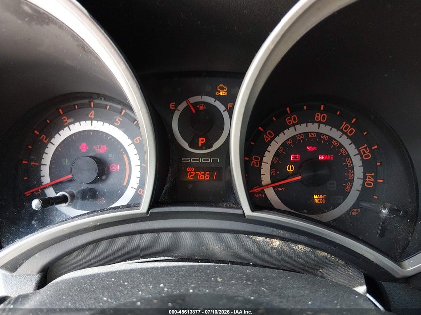 2012 Scion Tc VIN JTKJF5C70C3041569 IAAI salvage auction — NORMAL WEAR, Salvage Title, sold $575 on 2026-07-21 (photo 7)