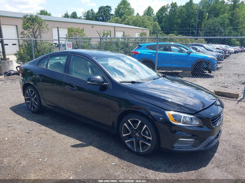 2018 Volvo S60 VIN YV126MFL7J2454312 IAAI salvage auction — LEFT FRONT, Salvage Title, sold $1,300 on 2026-08-08 (photo 1)