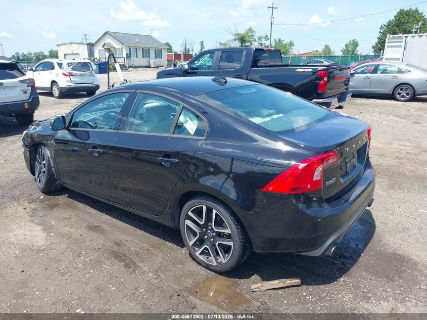 2018 Volvo S60 VIN YV126MFL7J2454312 IAAI salvage auction — LEFT FRONT, Salvage Title, sold $1,300 on 2026-08-08 (photo 3)