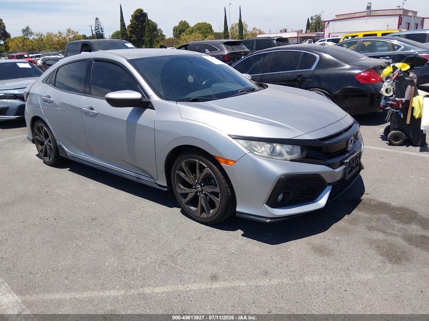 2018 Honda Civic VIN SHHFK7H48JU432485 IAAI salvage auction — LEFT REAR, Salvage (California), sold $3,900 on 2026-07-20 (photo 1)