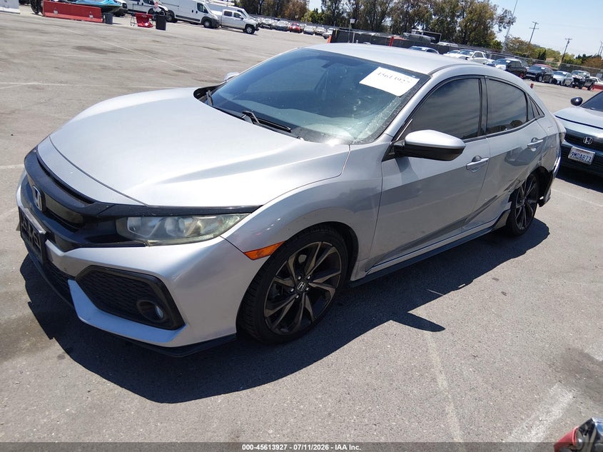 2018 Honda Civic VIN SHHFK7H48JU432485 IAAI salvage auction — LEFT REAR, Salvage (California), sold $3,900 on 2026-07-20 (photo 2)