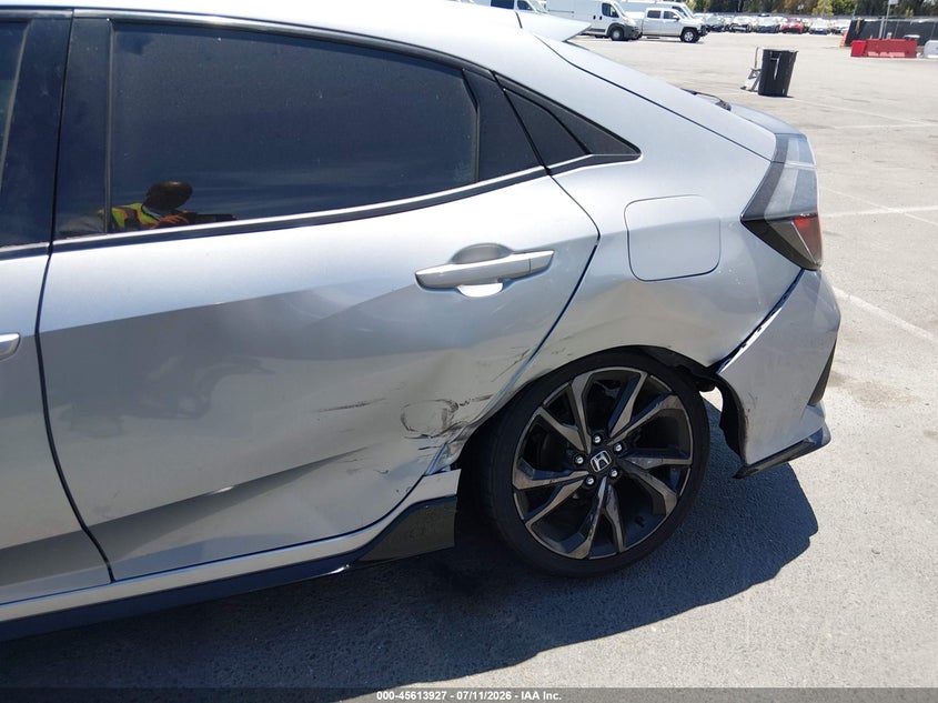 2018 Honda Civic VIN SHHFK7H48JU432485 IAAI salvage auction — LEFT REAR, Salvage (California), sold $3,900 on 2026-07-20 (photo 6)