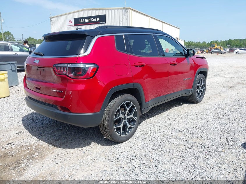 2025 Jeep Compass VIN 3C4NJDCN2ST605905 IAAI salvage auction — NORMAL WEAR, Salvage Title, sold $14,800 on 2026-07-22 (photo 4)
