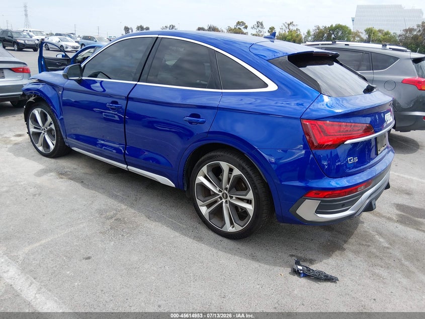 2021 Audi Q5 sportback VIN WA15AAFY2M2074773 IAAI salvage auction — FRONT END, Salvage Title, sold $11,200 on 2026-07-31 (photo 3)