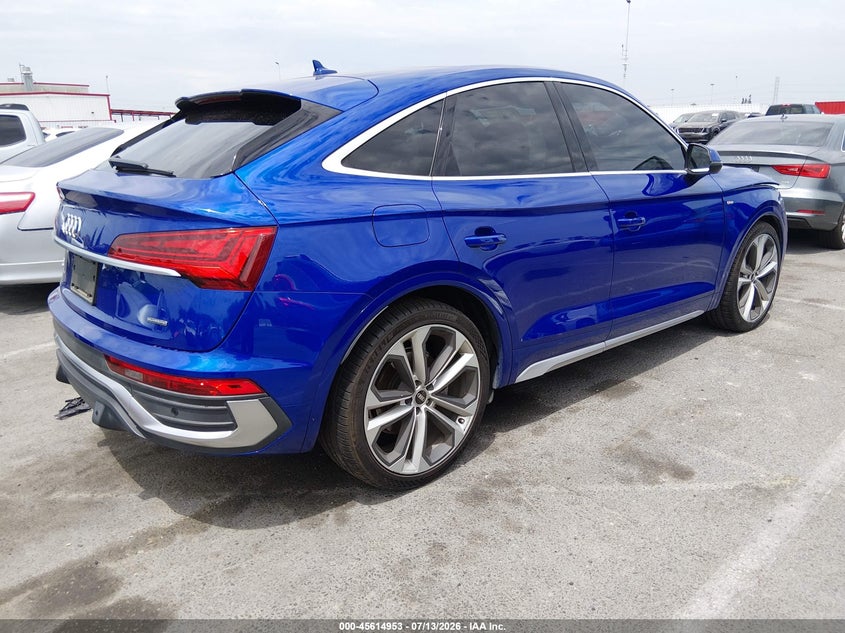 2021 Audi Q5 sportback VIN WA15AAFY2M2074773 IAAI salvage auction — FRONT END, Salvage Title, sold $11,200 on 2026-07-31 (photo 4)