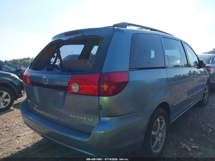2006 Toyota Sienna VIN 5TDZA23C96S479417 IAAI salvage auction — SIDE, Salvage - Greater Than 75% (Maryland), sold $700 on 2026-08-02 (photo 4)