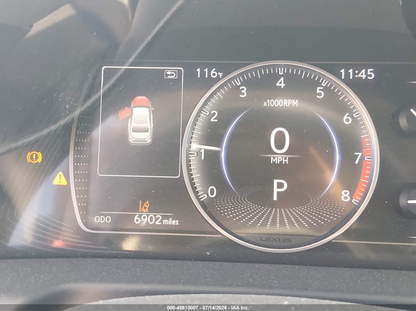 2022 Lexus ES VIN 58ADZ1B17NU118408 IAAI salvage auction — FRONT & REAR, Salvage (California), sold $10,100 on 2026-07-28 (photo 7)