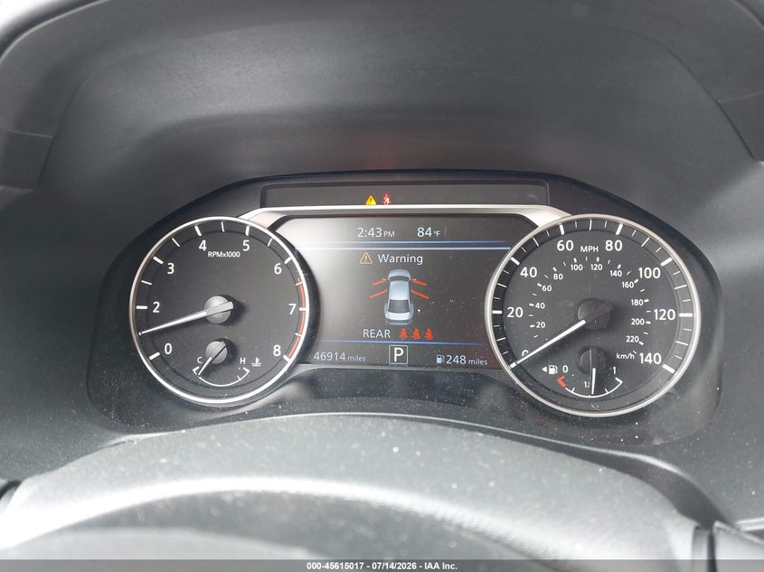2025 Nissan Altima VIN 1N4BL4CV8SN357761 IAAI salvage auction — NORMAL WEAR, Salvage Title, sold $10,300 on 2026-07-19 (photo 7)