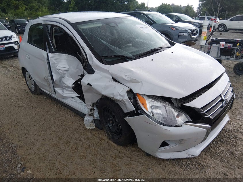 2024 Mitsubishi Mirage VIN ML32AUHJ7RH018829 IAAI salvage auction — RIGHT FRONT, Salvage Title, sold $1,000 on 2026-07-22 (photo 6)