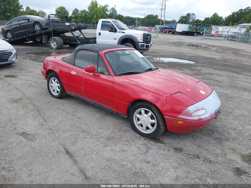 1990 Mazda Mx-5 miata VIN JM1NA3511L0101414 IAAI salvage auction — NORMAL WEAR, Clear (Virginia), sold $800 on 2026-07-31 (photo 1)