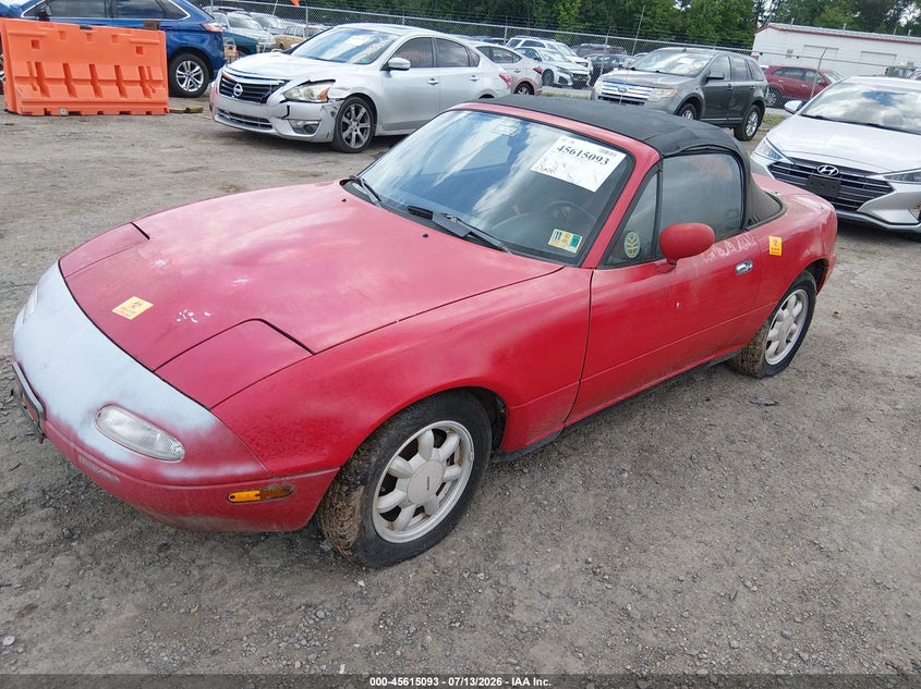 1990 Mazda Mx-5 miata VIN JM1NA3511L0101414 IAAI salvage auction — NORMAL WEAR, Clear (Virginia), sold $800 on 2026-07-31 (photo 2)