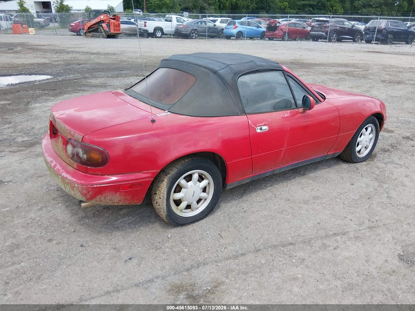 1990 Mazda Mx-5 miata VIN JM1NA3511L0101414 IAAI salvage auction — NORMAL WEAR, Clear (Virginia), sold $800 on 2026-07-31 (photo 4)