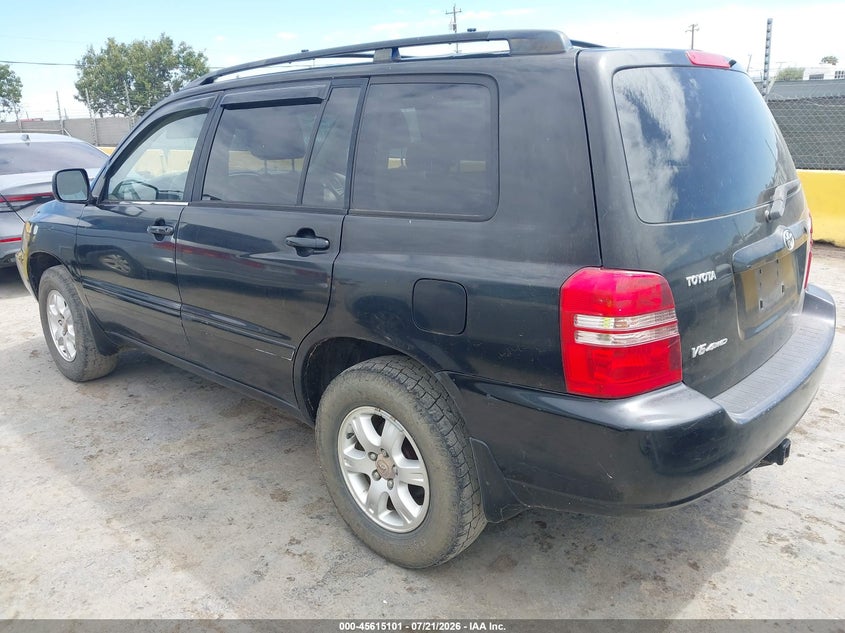 2003 Toyota Highlander VIN JTEHF21A430144753 IAAI salvage auction — NORMAL WEAR, Salvage Title - Dealer (California), sold $375 on 2026-07-30 (photo 3)