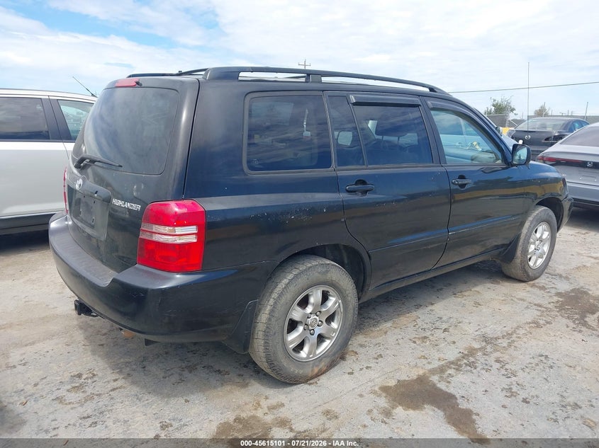 2003 Toyota Highlander VIN JTEHF21A430144753 IAAI salvage auction — NORMAL WEAR, Salvage Title - Dealer (California), sold $375 on 2026-07-30 (photo 4)