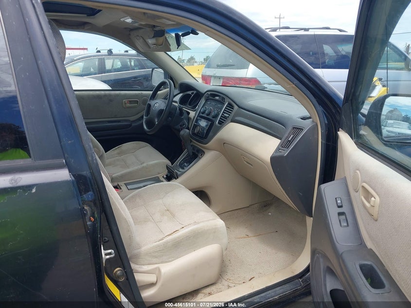 2003 Toyota Highlander VIN JTEHF21A430144753 IAAI salvage auction — NORMAL WEAR, Salvage Title - Dealer (California), sold $375 on 2026-07-30 (photo 5)