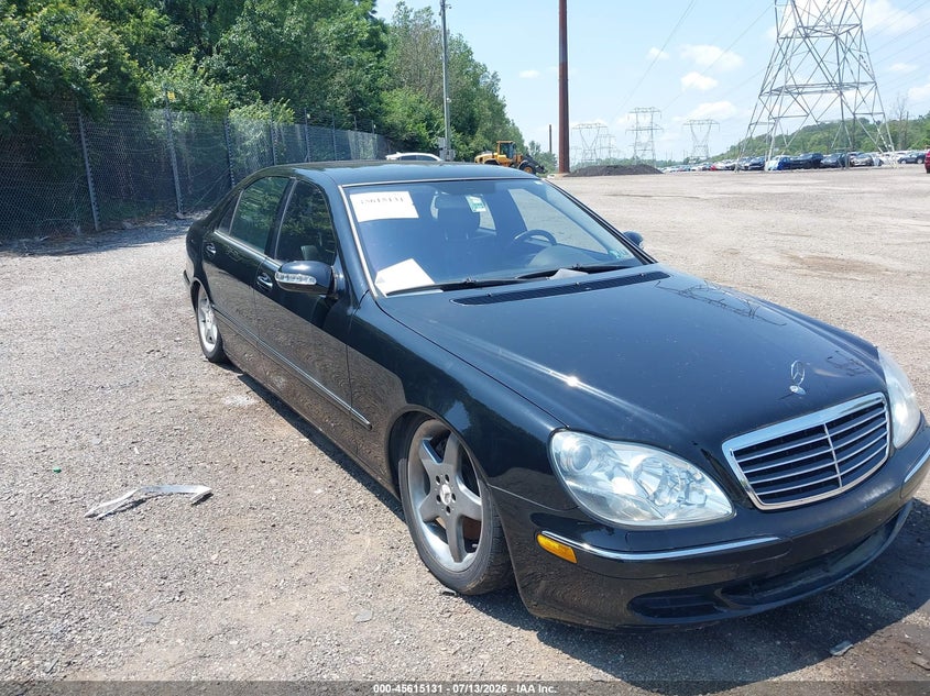 2005 Mercedes-benz S class VIN WDBNG84J55A458572 IAAI salvage auction — FRONT END, Salvage (Pennsylvania), sold $475 on 2026-07-31 (photo 1)