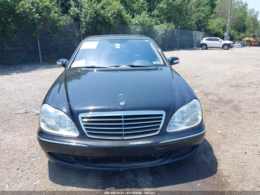 2005 Mercedes-benz S class VIN WDBNG84J55A458572 IAAI salvage auction — FRONT END, Salvage (Pennsylvania), sold $475 on 2026-07-31 (photo 6)