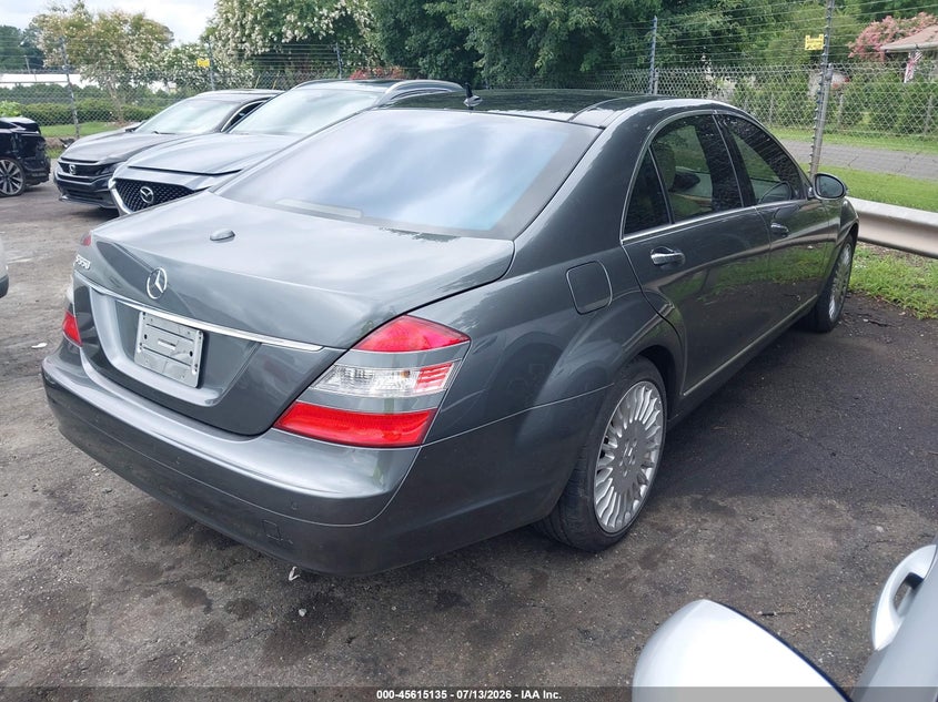 2007 Mercedes-benz S class VIN WDDNG71X07A031314 IAAI salvage auction — REAR END, Salvage (North Carolina), sold $675 on 2026-07-23 (photo 4)