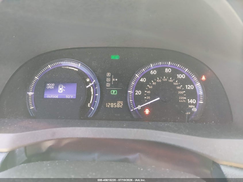 2010 Lexus Hs 250h VIN JTHBB1BA1A2002844 IAAI salvage auction — NORMAL WEAR, Clear (Hawaii), sold $25 on 2026-07-21 (photo 7)