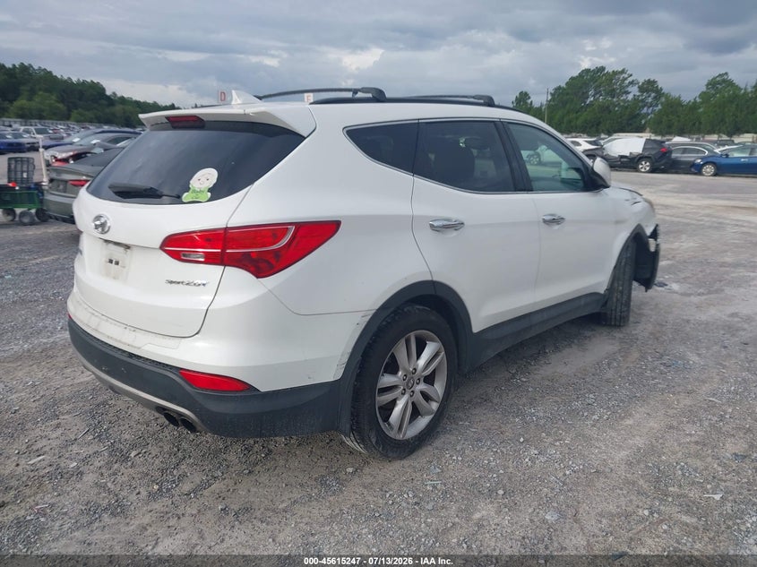2013 Hyundai Santa fe VIN 5XYZU3LA0DG110080 IAAI salvage auction — NORMAL WEAR, Clear (Florida), sold $900 on 2026-07-30 (photo 4)