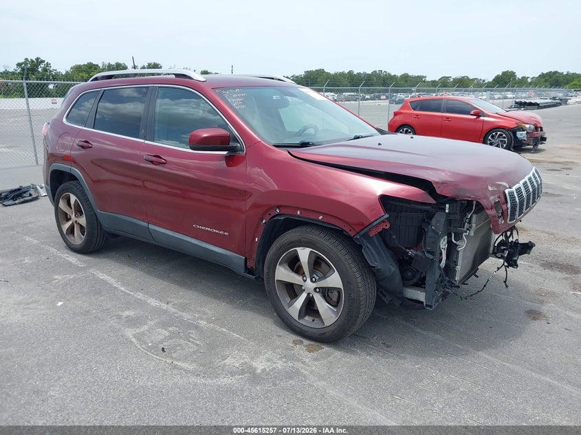 2020 Jeep Cherokee VIN 1C4PJLDB6LD599900 IAAI salvage auction — FRONT END, Rebuildable (Florida), sold $2,500 on 2026-08-03 (photo 1)