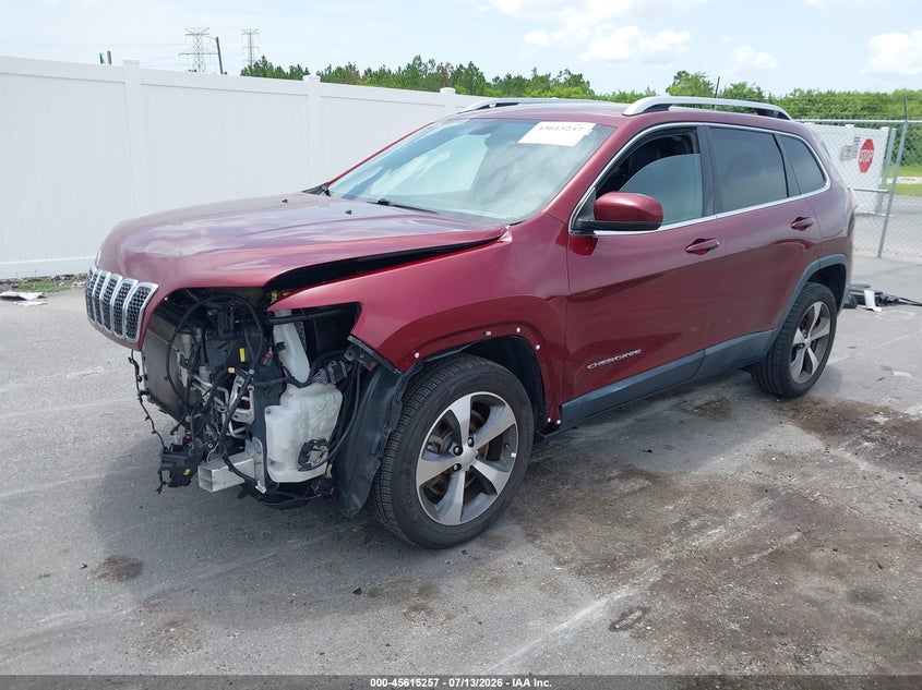 2020 Jeep Cherokee VIN 1C4PJLDB6LD599900 IAAI salvage auction — FRONT END, Rebuildable (Florida), sold $2,500 on 2026-08-03 (photo 2)