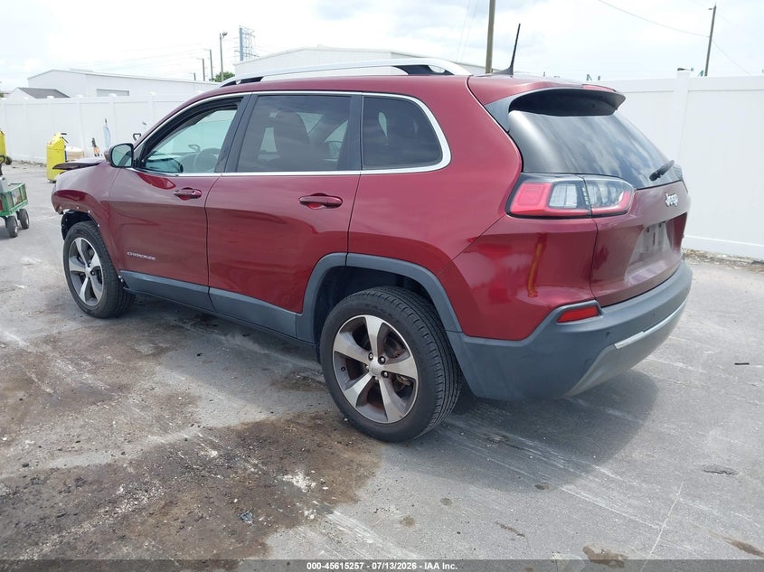 2020 Jeep Cherokee VIN 1C4PJLDB6LD599900 IAAI salvage auction — FRONT END, Rebuildable (Florida), sold $2,500 on 2026-08-03 (photo 3)