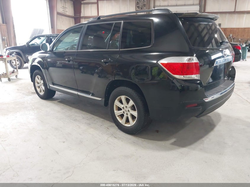 2013 Toyota Highlander VIN 5TDBK3EH3DS179673 IAAI salvage auction — NORMAL WEAR, Clear (New York), sold $2,050 on 2026-07-22 (photo 3)