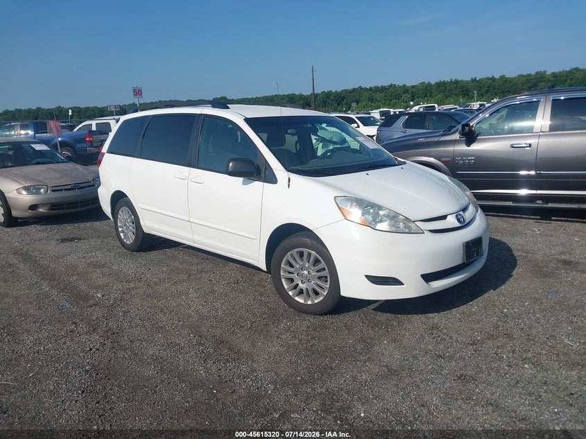 2009 Toyota Sienna VIN 5TDBK23C29S026324 IAAI salvage auction — NORMAL WEAR, Clear (New Jersey), sold $550 on 2026-07-27 (photo 1)