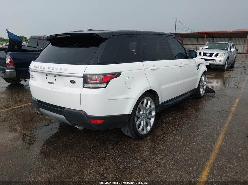 2015 Land rover Range rover sport VIN SALWR2VFXFA508691 IAAI salvage auction — FRONT END, Salvage (Texas), sold $25 on 2026-07-29 (photo 4)