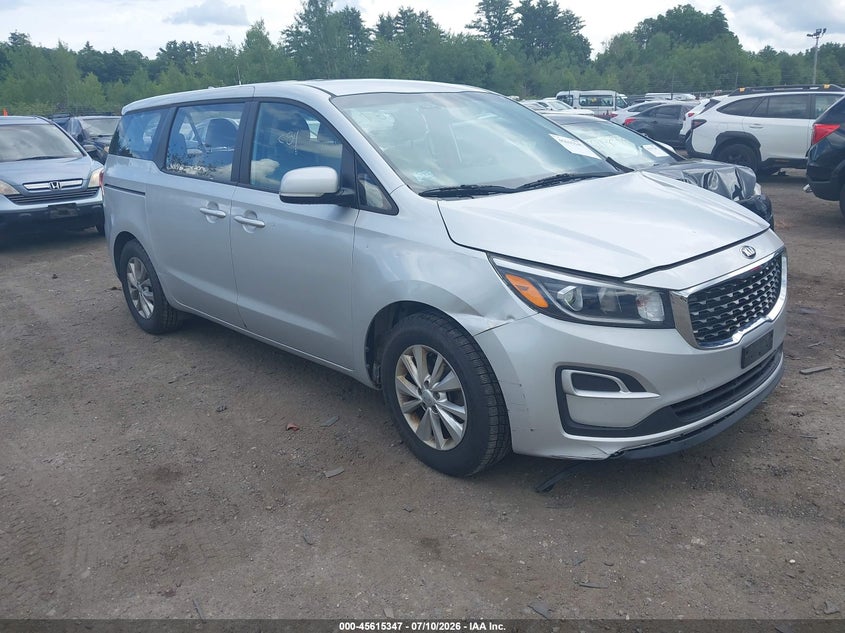 2019 Kia SEDONA VIN KNDMA5C17K6559206 IAAI salvage auction — UNKNOWN, Clear (Massachusetts), sold $1,850 on 2026-07-31 (photo 1)