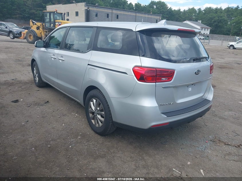 2019 Kia SEDONA VIN KNDMA5C17K6559206 IAAI salvage auction — UNKNOWN, Clear (Massachusetts), sold $1,850 on 2026-07-31 (photo 3)