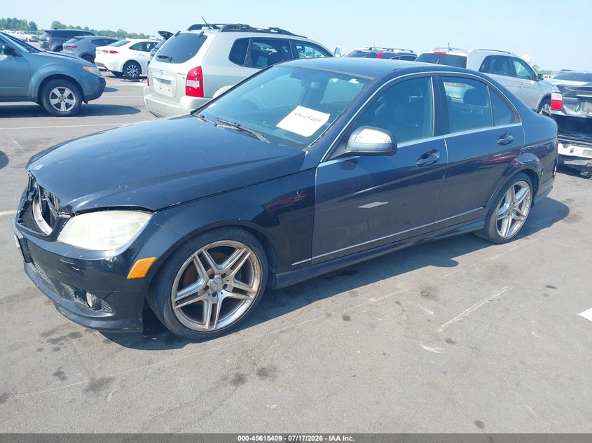 2009 Mercedes-benz C class VIN WDDGF54X19R055959 IAAI salvage auction — NORMAL WEAR, Clear (North Carolina), sold $200 on 2026-08-05 (photo 2)