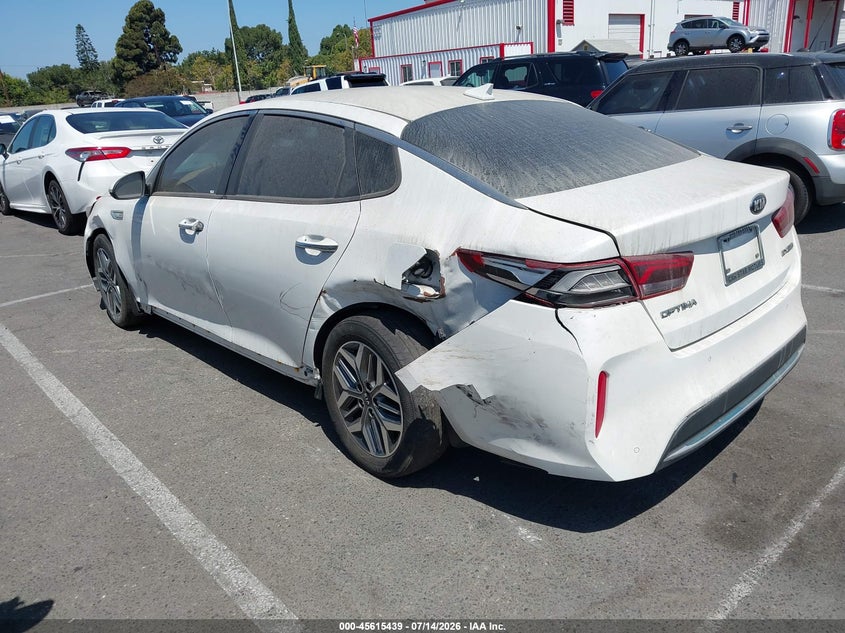 2020 Kia Optima hybrid VIN KNAGU4LE5L5045425 IAAI salvage auction — REAR END, Clear - Dealer Only (California), sold $2,425 on 2026-07-16 (photo 3)