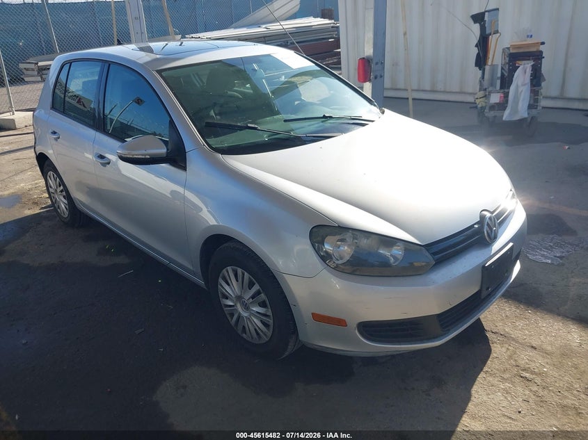 2012 Volkswagen Golf VIN WVWDB7AJ5CW347773 IAAI salvage auction — SIDE, Wait Title, sold $1,150 on 2026-08-01 (photo 1)