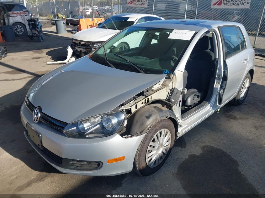 2012 Volkswagen Golf VIN WVWDB7AJ5CW347773 IAAI salvage auction — SIDE, Wait Title, sold $1,150 on 2026-08-01 (photo 2)