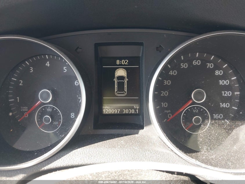 2012 Volkswagen Golf VIN WVWDB7AJ5CW347773 IAAI salvage auction — SIDE, Wait Title, sold $1,150 on 2026-08-01 (photo 7)