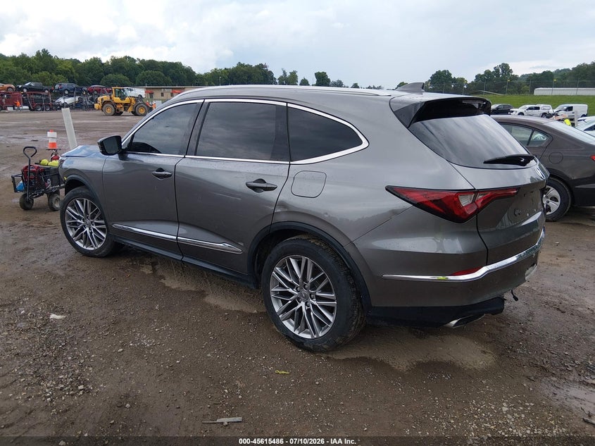 2023 Acura Mdx VIN 5J8YE1H8XPL032274 IAAI salvage auction — FRONT & REAR, Rebuildable (Florida), sold $10,300 on 2026-07-29 (photo 3)