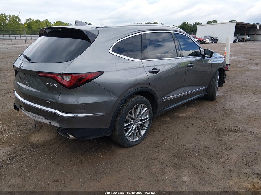 2023 Acura Mdx VIN 5J8YE1H8XPL032274 IAAI salvage auction — FRONT & REAR, Rebuildable (Florida), sold $10,300 on 2026-07-29 (photo 4)