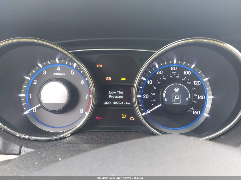 2012 Hyundai Sonata VIN 5NPEC4AC9CH402345 IAAI salvage auction — NORMAL WEAR, Clear (North Carolina), sold $500 on 2026-07-20 (photo 7)