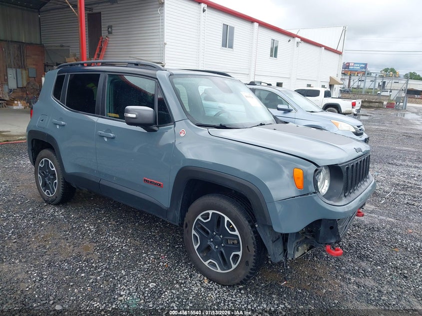 2017 Jeep Renegade VIN ZACCJBCBXHPE96854 IAAI salvage auction — FRONT END, Salvage Title, sold $2,050 on 2026-08-21 (photo 1)