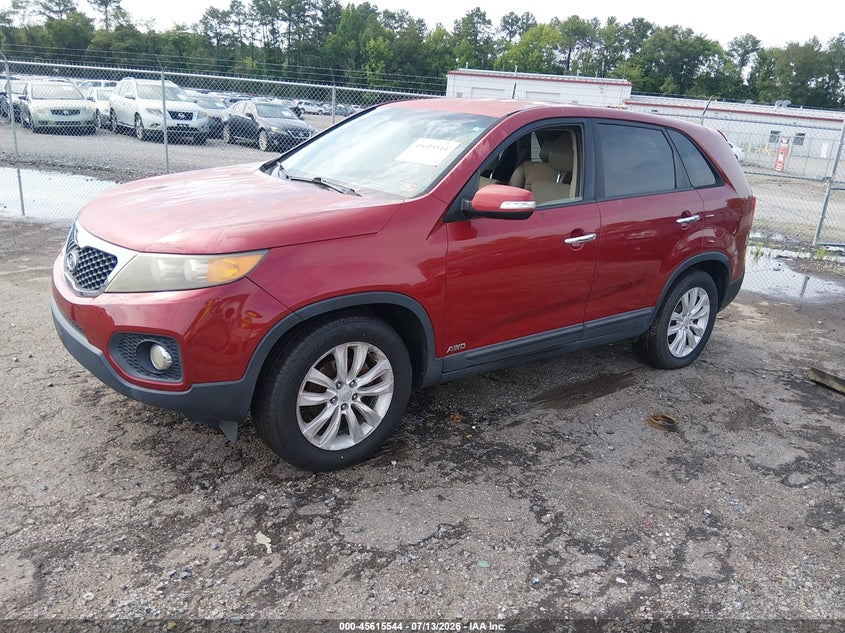 2011 Kia Sorento VIN 5XYKUCA19BG011615 IAAI salvage auction — NORMAL WEAR, Clear (Virginia), sold $25 on 2026-07-24 (photo 2)