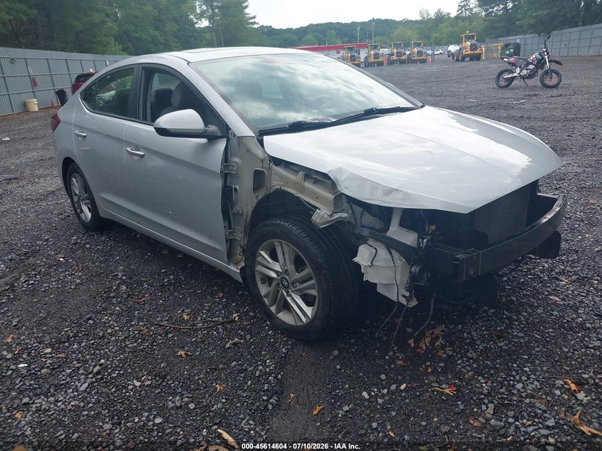 2019 Hyundai Elantra VIN KMHD84LF6KU848733 IAAI salvage auction — FRONT END, Salvage Title, sold $2,100 on 2026-07-29 (photo 1)
